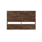 Nexera - Tête de lit queen effet de planches Queen, Truffe-2 panneaux horizontaux créent un effet de planches moderne