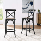 Modway - Gear Tabouret de comptoir - Noir-Capsules de pied non marquées