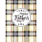 Mill Brook Studio - Cartes De Souhaits De La Fête Des Pères 5-3/8 po x 7-3/4 po / Enveloppes - Paquet De 18 - à Carreaux-Cartes de souhaits qualité boutique