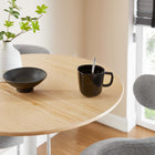 Modway - Lippa Rond de 28 po Bois Bar Table, Blanc Naturel-Sièges 2