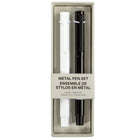 Gry Mattr - Ensemble stylos gel - 1.0 mm - Paquet de 2-Comprend deux stylos à bille en métal