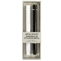 Gry Mattr - Ensemble stylos gel - 1.0 mm - Paquet de 2-Comprend deux stylos à bille en métal