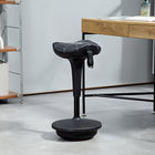 Vinsetto - Tabouret oscillant sans dossier à hauteur réglable - noir-Conception oscillante permettant la bascule, le pivotement à 360 degrés, l’inclinaison et l’appui pour plus de plaisir