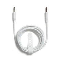 NXT Technologies - Câble de 4 pi tressé, mini prise casque stéréo de 3,5 mm, blanc-Le câble tressé de 4 pi résiste aux accrocs et aux enchevêtrements