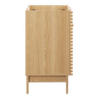 Modway - Render 24" Armoire de toilette de salle de bain (lavabo non inclus) - Chêne-Portes doubles à fermeture douce