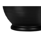 Monarch Specialties - Luminaire - 17 po H Lampe De Table - Céramique Noire - Abat-Jour Ivoire / Crème - Transitionnel-Un assemblage mineur est requis avec les instructions illustrées incluses . conçue avec des matériaux durables et robustes , cette lampe est couverte par une garantie limitée de 2 ans contre les défauts de fabrication pour votre satisfaction