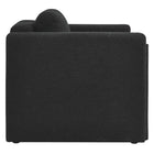 Modway - Visible Tissu Boucle Fauteuil - Noir-Coussinets de pied non marqués