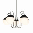 Modway - Stellar 5-Lumière Lustre - Nickel poli à l’opale-Bras métalliques en planée