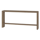 Hudson&Canal - Console Osman 64" L - Chêne gris vieilli-Le plateau de table a une capacité de poids de 55 lb, l'étagère inférieure peut supporter 35 lb