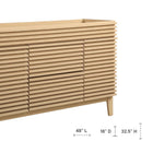 Modway - Render 48" Armoire de lavabo compatible avec un seul lavabo (non inclus) - Chêne-Stratifié lisse