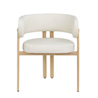 Brassex - Chaise de visite 738405 Brayden - ensemble de 2 - crème-Comprend : 2 chaises de salle à manger