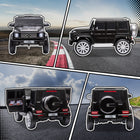 Aosom - Mercedes-benz g500 licensed 12v voiture électrique pour enfants - noir-Démarrage en douceur à basse vitesse, permettant à votre enfant de réagir rapidement aux situations inattendues 