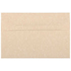 JAM Paper Enveloppes d'invitation parchemin A8 - 5,5 x 8,125 po - Marron recyclé - paquet de 50-Couleur : marron, Les enveloppes présentent une finition parchemin marbré pour une touche élégante