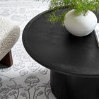 Modway - Holloway Rond de 30 po Bois Table basse - Noir-Tampon feutre non marquant