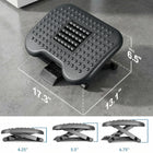 ShoppingAll - Repose-pieds ergonomique sous le bureau avec rouleau de massage, réglable sur 3 niveaux de hauteur - noir-Le fait de surélever vos pieds aide à corriger votre posture assise, réduisant la pression sur le nerf sciatique et soulageant l'inconfort au niveau des hanches, du dos et des genoux.