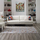 Modway - Gemma Mosaïque à chevrons Tapis de 5 pi l x 8 pi L - Multicolore-Protéger les planchers de la circulation ou des meubles