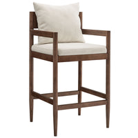 Modway - Remington Tabouret de bar - Sel-Cadre en bois massif d’orme