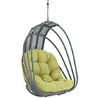 Modway - Whisk Terrasse extérieure Chaise à balançoire sans support - Péridot-Pare-soleil Textilene PVC/Polyester