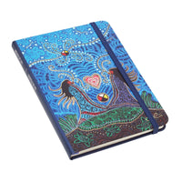 Oscardo - Carnet à couverture rigide avec motif artistique autochtone Souffle de vie de Leah Dorion-Cahier à couverture rigide par Oscardo présentant de véritables œuvres d’art autochtones créées par des artistes des Premières Nations, des Inuits et des Métis partout au Canada, idéal comme cadeau significatif ou article de papeterie essentiel au quotidien