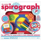 Spirograph - Spirographe Jr-Pièces de taille jumbo, marqueurs lavables, rangement intégré, étui de transport frais et bureau de dessin