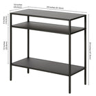 Hudson&Canal - Table d'appoint rectangulaire Ricardo (24 po de largeur) - Bronze noirci-8