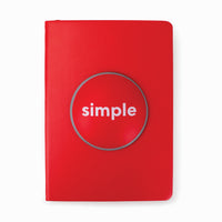 Staples - Cahier Rien de plus simple - 5.7 po l x 8.26 po H - lignées - 80 feuilles-80 feuilles lignées, 160 pages