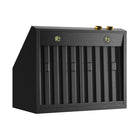 KUCHT KRHG300-GL-C 30 po Hotte murale - avec commandes numériques - 900 CFM - Gemstone/Or-8 in. round ducts vent for better ventilation performance and efficiency