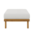 Modway - Wren Terrasse extérieure Bois de teck Ottoman in Voile naturelle-Assemblée requise