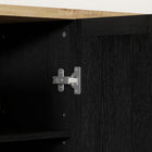 HOMCOM - Buffet moderne 47,2 po L avec rangement - noir-Conception anti-basculement pour aider à prévenir le renversement 