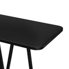 Manhattan Comfort - Console moderne Celine 47,24 po - Noir-Dessus de table en bois manufacturé de haute qualité avec placage