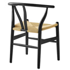 Modway - Amish 29" Chaise à manger - Noir-Arrivée entièrement assemblée