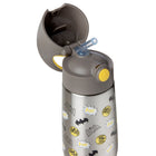 b.box - Bouteille isotherme - 350 ml - Batman-L'ouverture par bouton-poussoir favorise l'autonomie