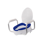 Mobile Patient Lift - Siège de toilette rehaussé AltiCare avec accoudoirs réglables, siège rembourré-Ajoute 5 pouces de hauteur à votre toilette pour un assis et un levé sans effort
