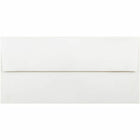 JAM Paper - Enveloppes d'invitation doublées de feuille d'aluminium - 3 7/8 x 8 1/8 - blanches avec feuille d'or - Paquet de 50-Parfait pour le courrier personnel, les envois professionnels, les cartes de voeux, les annonces et bien plus encore !