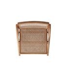 Manhattan Comfort - Lot de 4 chaises pliantes de salle à manger Lambinet 53 cm style industriel chic - Nature-Garantie limitée du fabricant de 30 jours