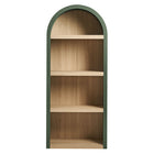 Modway - Caleb 4e Étagère Arqué Vitrine - Vert Chasseur-Assemblée requise