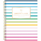 AT-A-GLANCE - Agenda hebdomadaire/mensuel Emily Ley Simplified 2027 - 11 po H x 8 3/8 po l - bande joyeuse - bilingue-12 mois avec onglet : janvier à décembre 2027