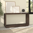 Hudson&Canal - Table console rectangulaire Lonni - 55 po l - Chêne brun-Caractéristiques assemblage facile