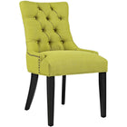 Modway - Regent Tissu Fauteuil d’appoint de salle à manger Ensemble de 2 - Herbe de blé-Rembourrage en mousse dense pour le confort
