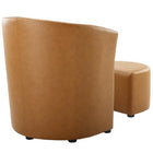 Modway - Divulge Fauteuil et ottoman - Tan-6