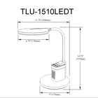 Dainolite - Lampe de bureau Talulah avec haut-parleur Bluetooth - Noire-Comprend une fonction veilleuse