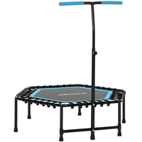 Soozier - Trampoline de rebond 45 po pour adulte, bleu-La hauteur du guidon est réglable à 46,1 po, 49,2 po, 52 po (117 cm, 125 cm, 132 cm)