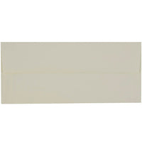 JAM Paper Enveloppes Strathmore à ouverture latérale et à rabat gommé, fini vergé, 4 1/8 x 9 1/2 po, blanc naturel, pqt/100-Blanc naturel