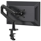 ShoppingAll - Bras De Moniteur Haut De Gamme À Fixation De Bureau Pour Un Écran, Noir-ressort mécanique: réglage fluide et maintien stable