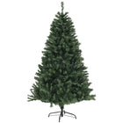 HOMCOM - Sapin de Noël artificiel de 6 pieds avec ouverture automatique - vert-6 pieds/1,8 m de haut en forme d'arbre vraiment large, offrant un aspect sain et naturel 