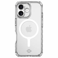Itskins - Étui Hybrid_R MagSafe pour iPhone 17 - Transparent-Aimants 2X plus puissants intégrés dans les couches du boîtier