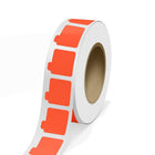 JAM Paper - Rouleaux d'étiquettes standard - autocollants pour tubes de baume à lèvres - 2 1/8 x 2 1/8 - rouge fluo - 125 étiquettes/rouleau-Couleur : Rouge fluo | Faites ressortir votre courrier avec des étiquettes d'adresse d'expédition colourées.