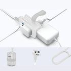 Uncaged Ergonomics - Chargeur de voyage ergonomique sans cage - 4 AC - 2 USB - 1 USB-C - Blanc-2 prises à 3 broches.
