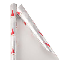  JAM PAPER - Papier cadeau de Noël - 12 pi² - Père Noël flocon de neige-Motif de Père Noël flocon de neige