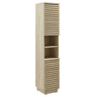 Modway - Render Tall Narrow Faux travertin Armoire de rangement pour linge in Travertin-Grande armoire de rangement